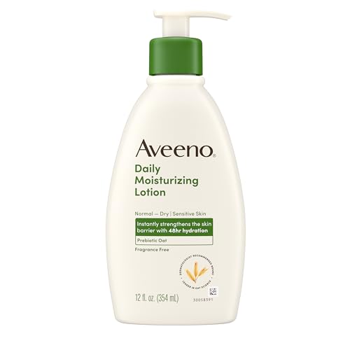Aveeno Daily Moisturizing Body Lotion with Soothing Prebiotic Oat, 12 fl. Oz