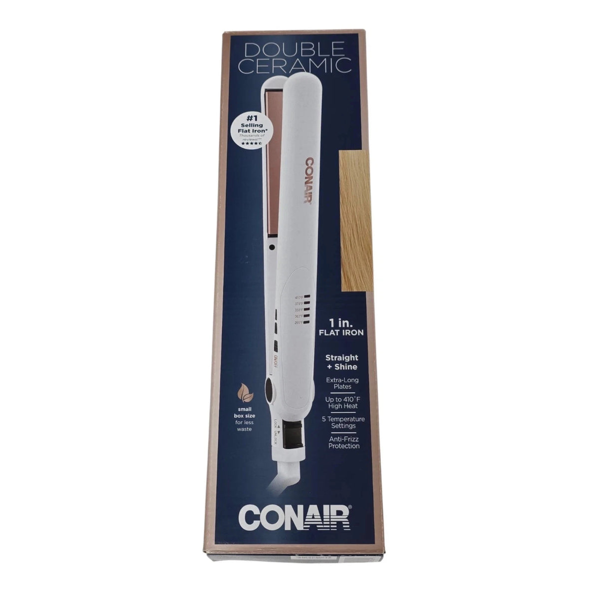 Conair Double Ceramic 1" Flat Iron CS2212N Hair Straightener