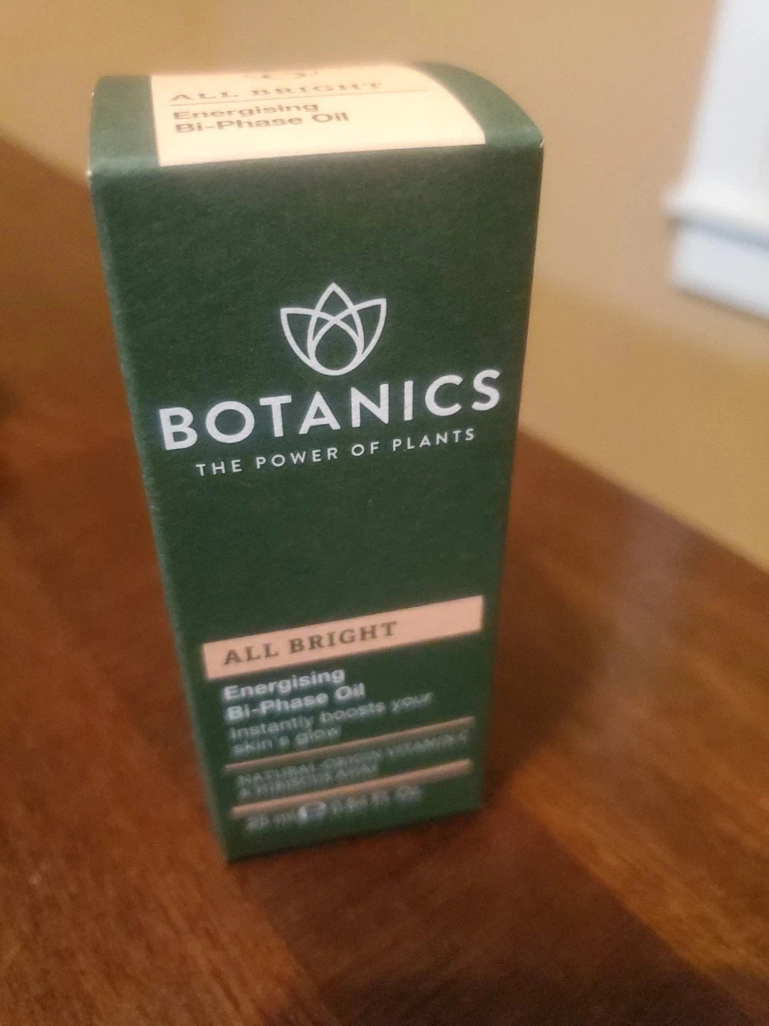 BOTANICS ALL BRIGHT ENERGISING BI-PHASE OIL 0.84 OZ BOXED