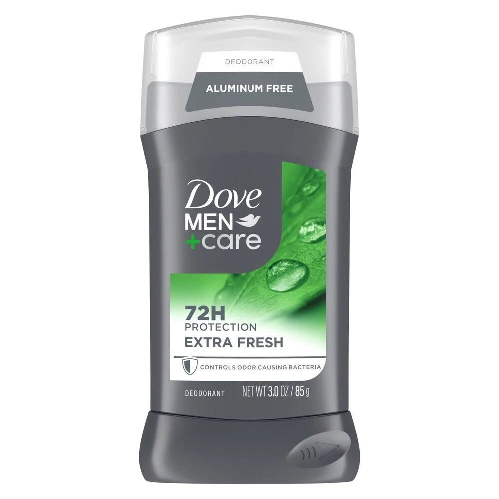 Dove Men+Care Aluminum Free 72-Hour Deodorant Stick, Extra Fresh, 3 OZ