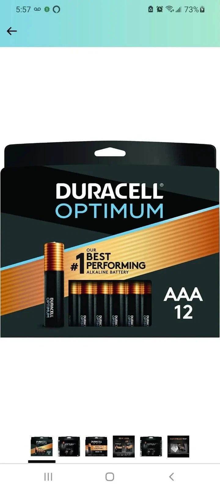 duracell optimum 44 12 # 1 best performing