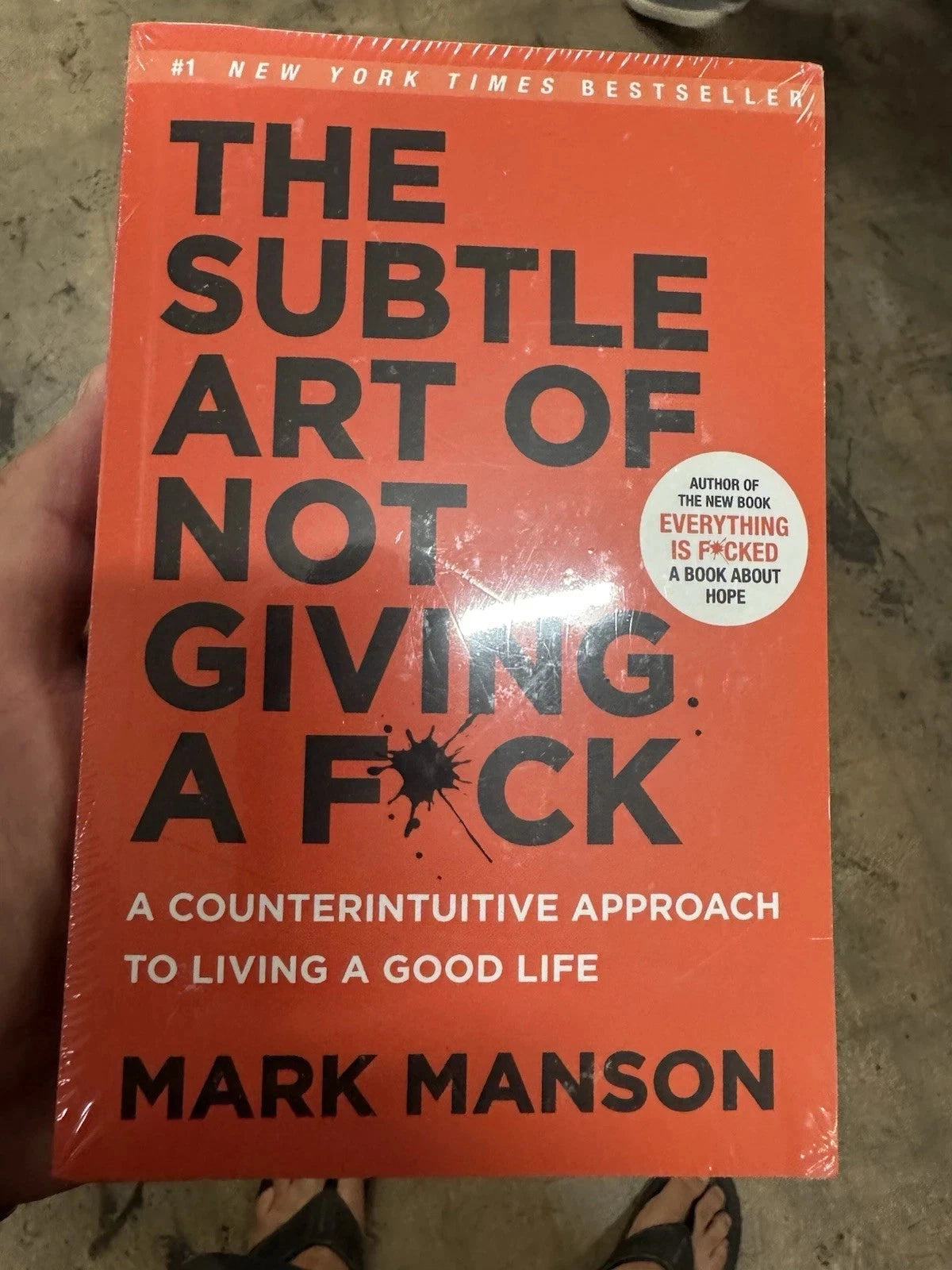 The Subtle Art of Not Giving a #@%! by Mark Manson paperback