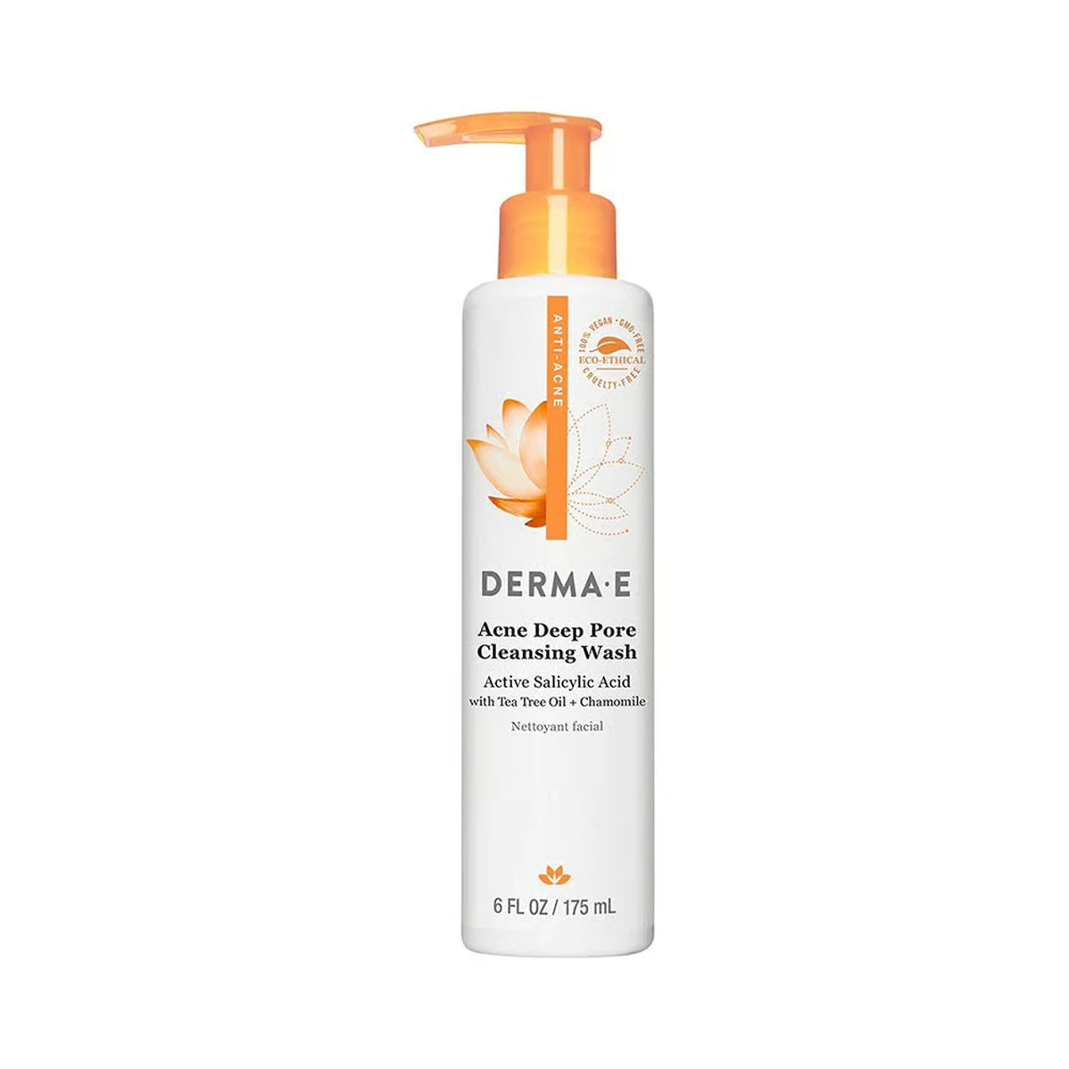 Derma E Acne Deep Pore Cleansing Wash 6 fl oz Liq
