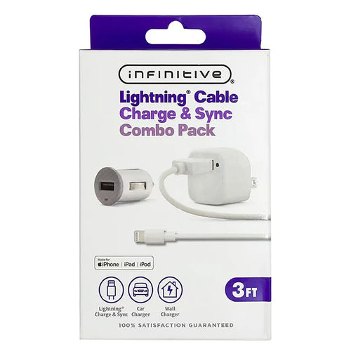 3ft iphone charger + CABLE with SYNC INFINITIVE