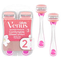 Gillette Venus ComfortGlide Disposable Razors for Women, 2 Count, White Tea Scen